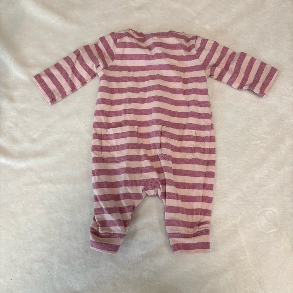 Gymboree pink striped outfit baby girl 0-3 months